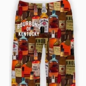 Bourbons of Kentucky Drawstring Unisex 
Lounge Pajama Pants w/Pockets | Medium